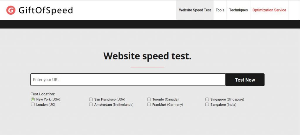 Herramienta gratis para test de velocidad web gift of speed